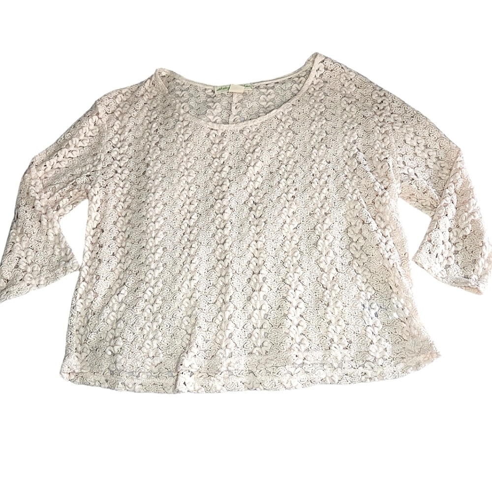 Staring At Stars Sheer Lacy Top size M
